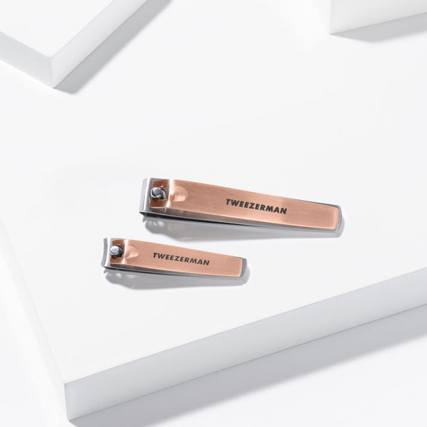 Tweezerman  - Combo Nagelknipper Set Rose Gold – Precisie & Stijl