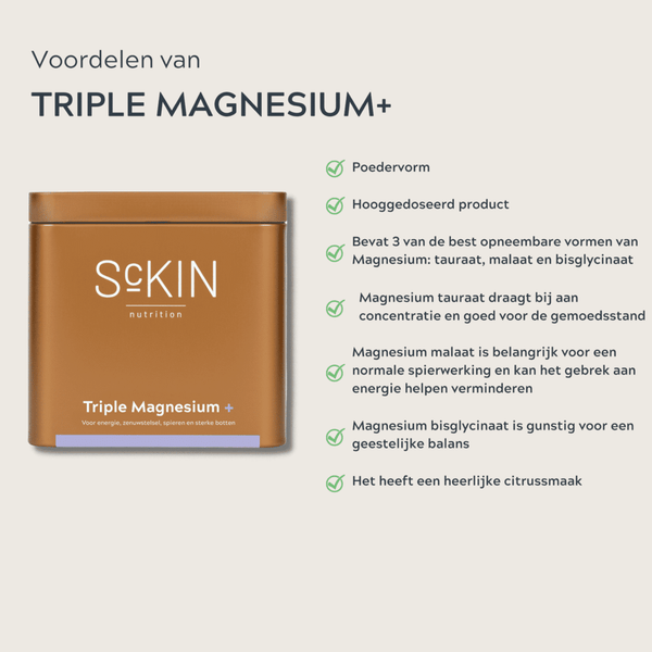 ScKIN Nutrition – Dreifaches Magnesium +