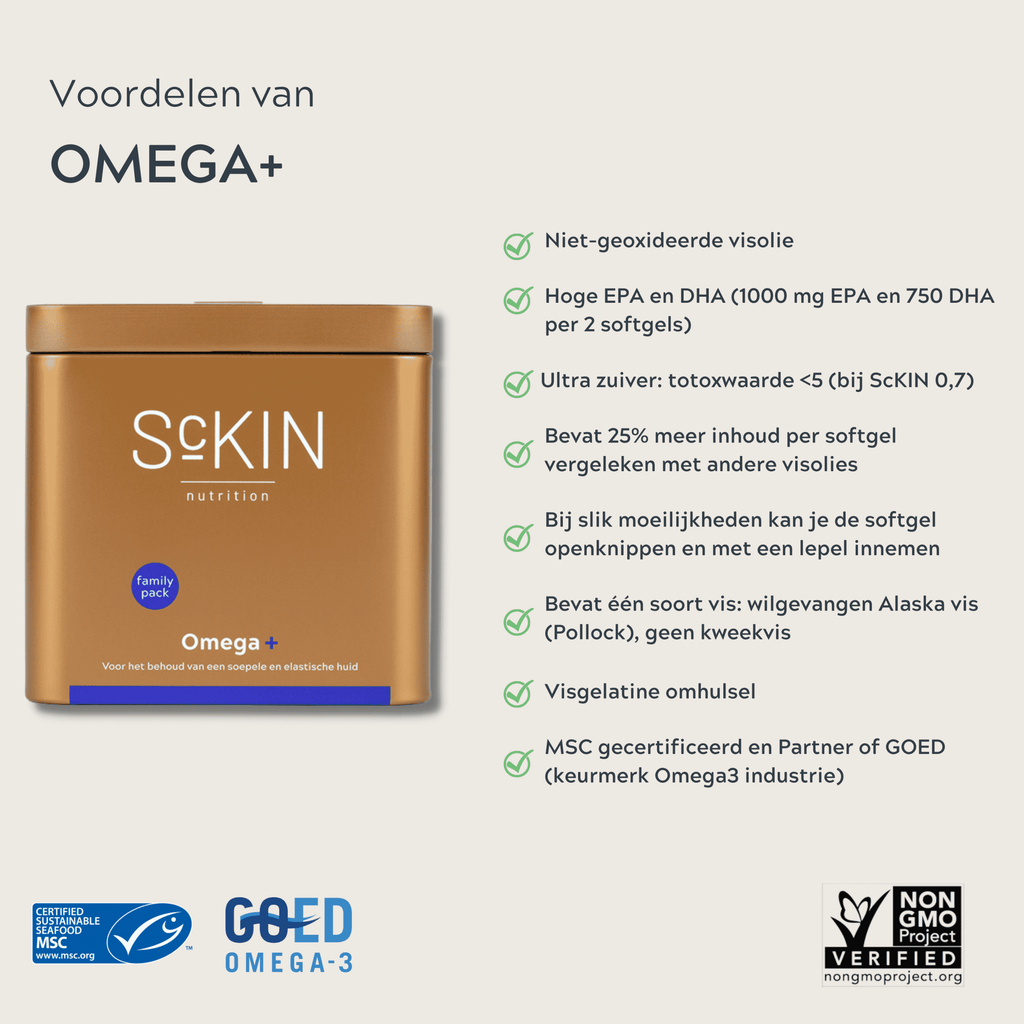 ScKIN Nutrition – Omega + – Nahrungsergänzungsmittel