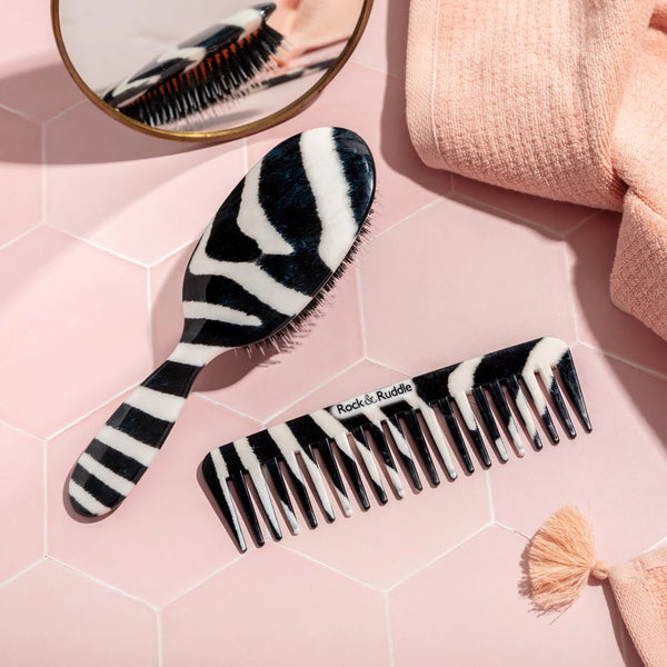 Rock & Ruddle - Haarborstel Africa Zebra - Beauty Junkies