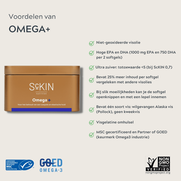 ScKIN Nutrition – Omega + – Nahrungsergänzungsmittel