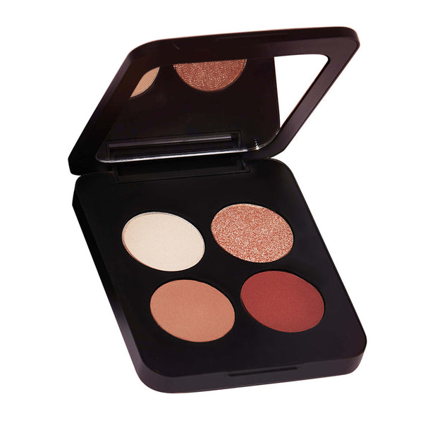 Youngblood – Pressed Eyeshadow Quad – Vier Lidschatten in einer Box mit Spiegel – Reichhaltiges Pigment