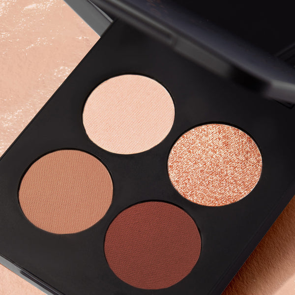 Youngblood – Pressed Eyeshadow Quad – Vier Lidschatten in einer Box mit Spiegel – Reichhaltiges Pigment