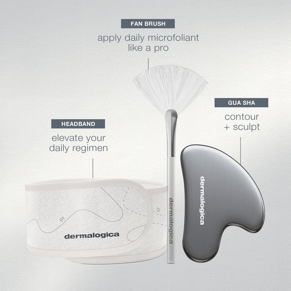 Dermalogica Your Moment of Expertise Cadeauset – Professionele Huidverzorgingsroutine (6 Fullsize + 2 Tools + Haarband)