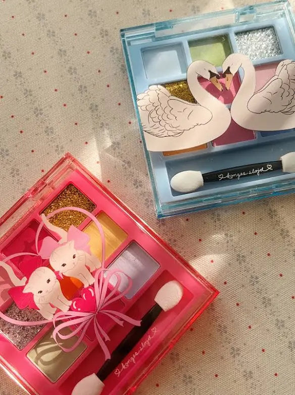 Konges Slojd-  Oogschaduwpalet voor kinderen – On The Go (Blauw/Roze)