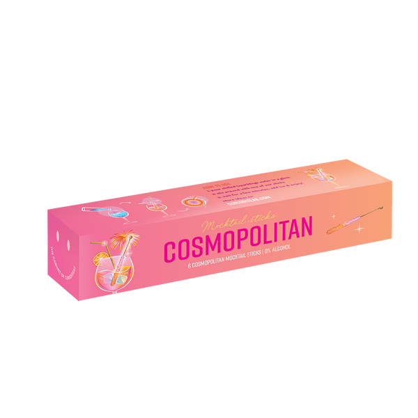 The Cabinet of CuriosiTeas - Mocktail Sticks Cosmopolitan Box met 6 sticks (1 stuk) - Beauty Junkies
