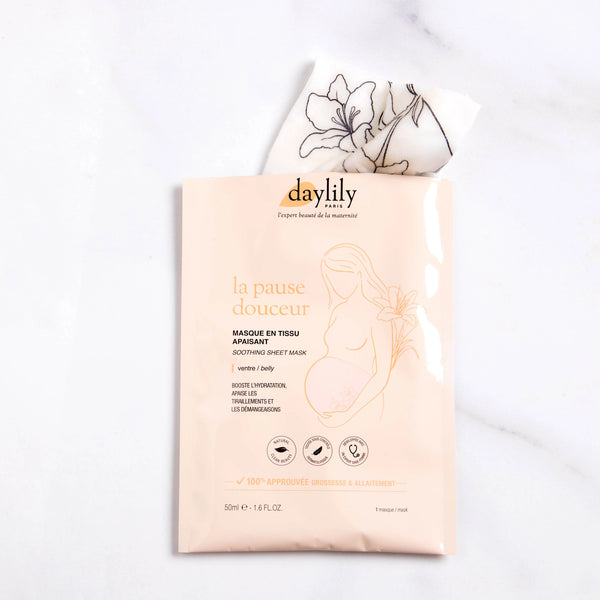 Daylily Paris - Belly Mask - La Pause Douceur Rustgevend Buikmasker - Sheetmasker
