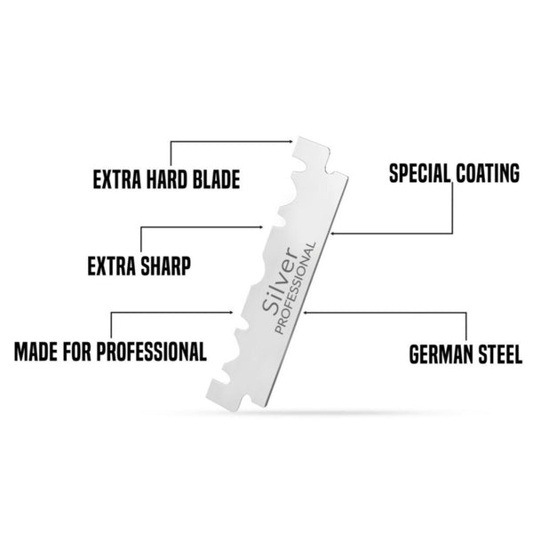 My-Blades - 100 Single Edge Blades Silver - Premium Scheermesjes