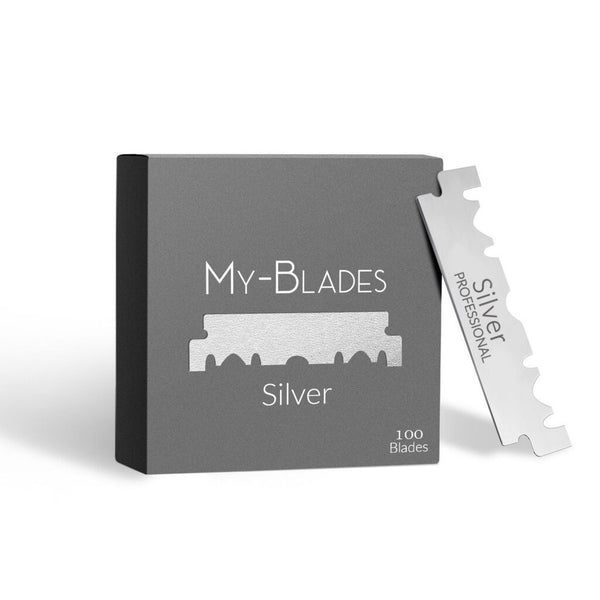 My-Blades - 100 Single Edge Blades Silver - Premium Scheermesjes