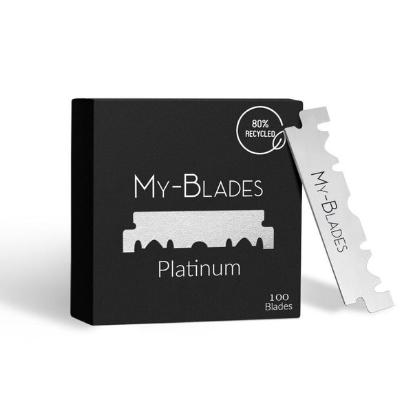 My-Blades - 100 Single Edge Blades Platinum - Scheermessen