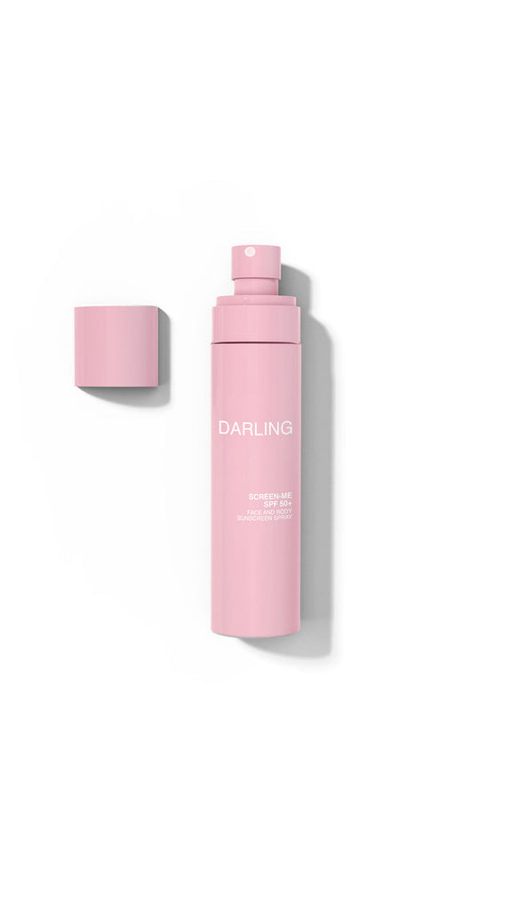 Darling Screen-Me SPF 50 met de dop eraf, klaar voor gebruik