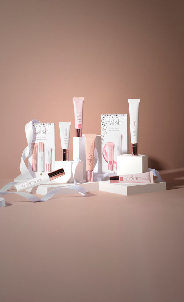Delilah Cosmetics - Beauty Icons 3 Piece Hero Collection 3delige Cadeauset - Primer, Oogcrème & Lip Oil