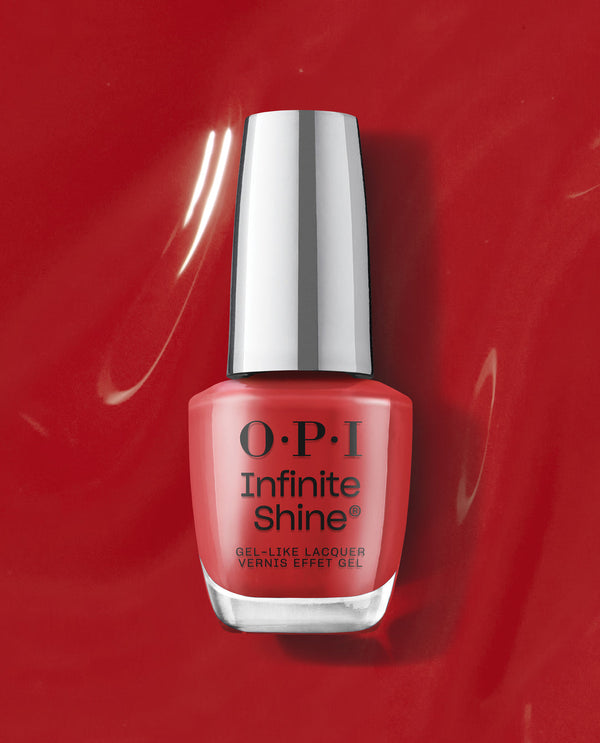 OPI Infinite Shine - Big Apple Red - vernis à ongles avec geffec