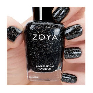 Zoya – Storm – Vegan Zwarte Nagellak met Holografische Glitter – 15 ml