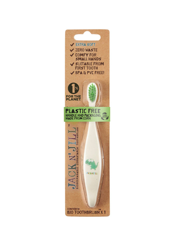 Jack N 'Jill - Brosse de dents pour enfants biodégradables respectueuse de l'environnement et doux
