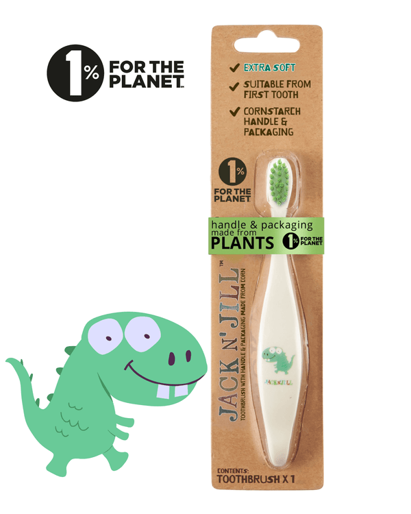 Jack N 'Jill - Brosse de dents pour enfants biodégradables respectueuse de l'environnement et doux