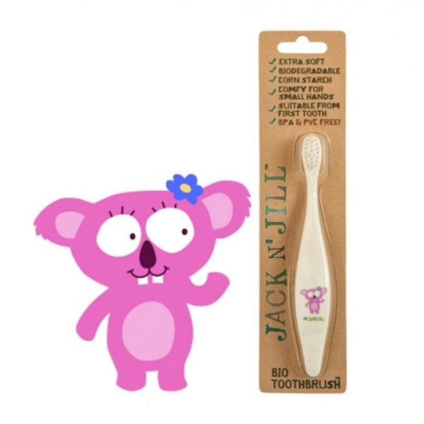 Jack N 'Jill - Brosse de dents pour enfants biodégradables respectueuse de l'environnement et doux