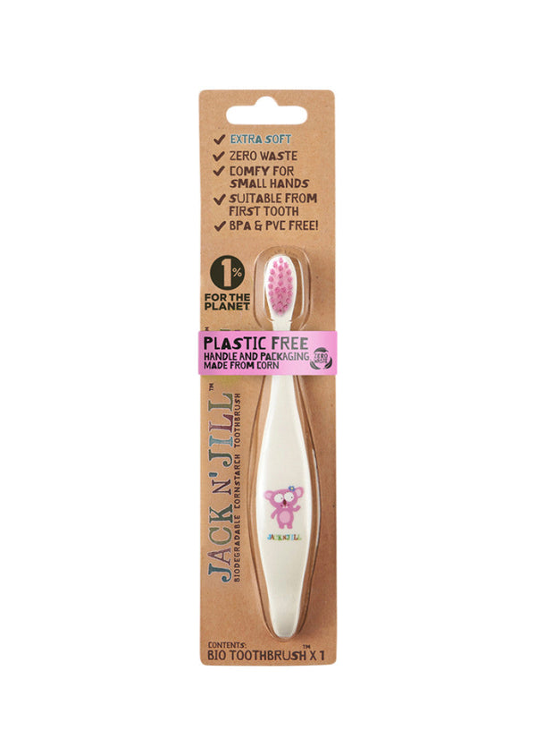 Jack N 'Jill - Brosse de dents pour enfants biodégradables respectueuse de l'environnement et doux