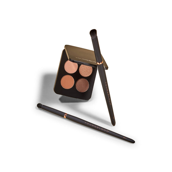 Youngblood - Pressed Eyeshadow Quad - Vier oogschaduwen in box met spiegel - Rijke pigment - Beauty Junkies