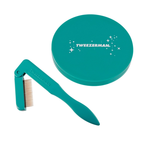 Tweezerman - Majestic Turquoise Lashcomb & Mirror Set - Beauty Junkies
