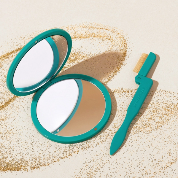 Tweezerman - Majestic Turquoise Lashcomb & Mirror Set - Beauty Junkies