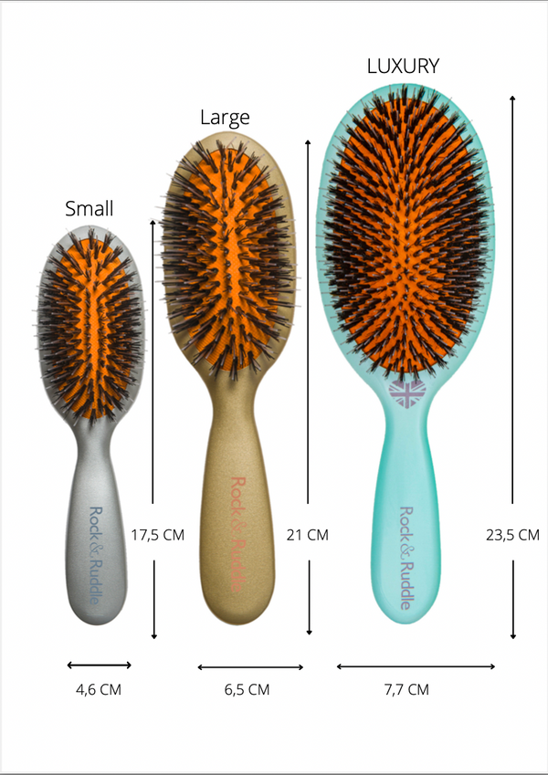 Rock & Ruddle - XXL Luxury Hairbrush Ice Blue
