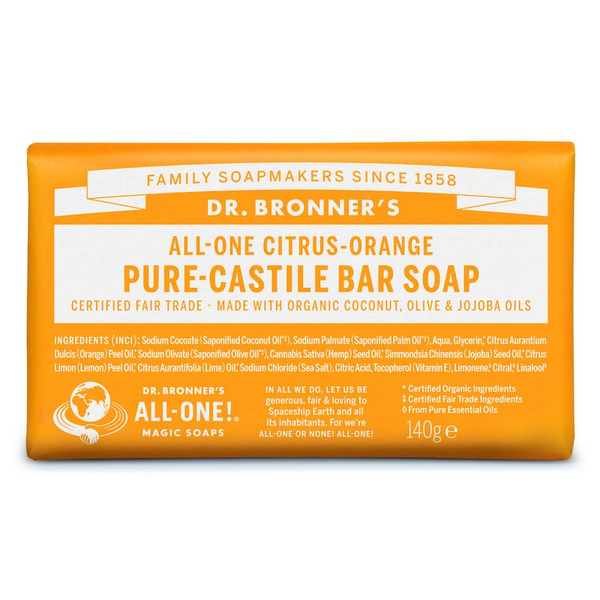 Dr. Bronners - Citrus Orange Zeepblok - Beauty Junkies