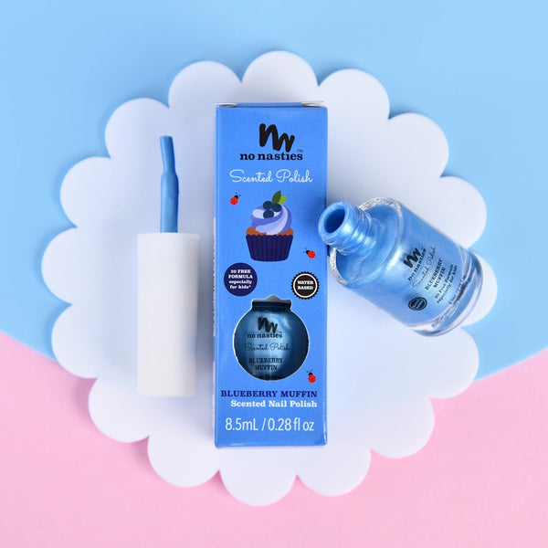 No Nasties - Kindernagellak - Blueberry Muffin - Blauw
