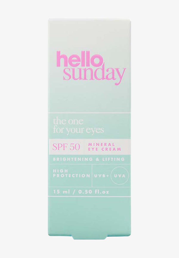Hello Sunday - The One For Your Eyes Mineral Eye Cream Spf50 15 Ml - Beauty Junkies