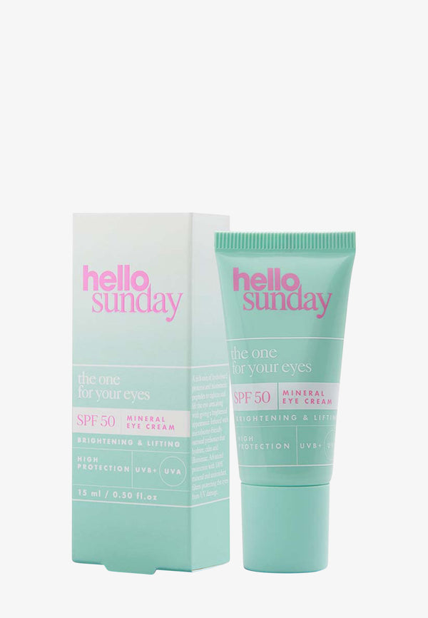 Hello Sunday - The One For Your Eyes Mineral Eye Cream Spf50 15 Ml - Beauty Junkies