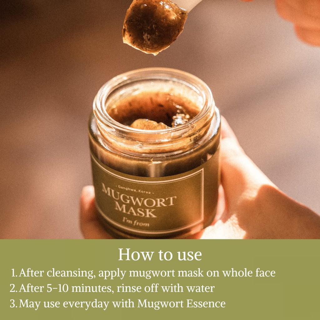 I'm From - Mugwort Mask – Kalmerend Wash-off Masker bij Roodheid & Acne (110 g)