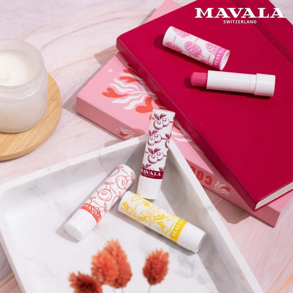 Mavala tinted lip balms zijn er in verschillende subtiele tinten