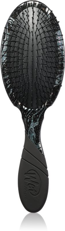 WetBrush Pro Detangler Mineral Sparkle Charcoal - Achteraanzicht van de borstel, benadrukt de unieke borstelharen.