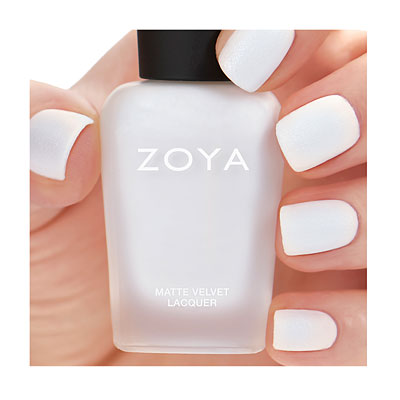 Zoya Aspen – Witte MatteVelvet Nagellak met Shimmer Vegan 15ml