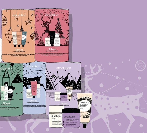 Verschillende cadeausetjes can Absolution voor kers