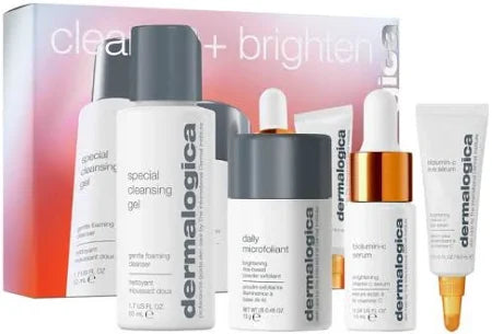 Dermalogica Cleanse + Brighten Set in travel-size, ideaal voor onderweg
