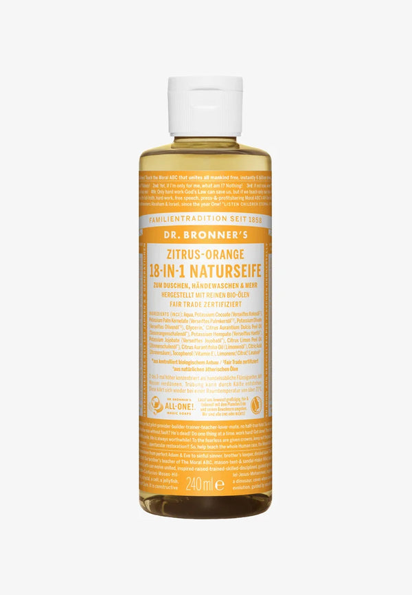 Dr. Bronner's - Vloeibare Zeep Citrus Orange - Beauty Junkies