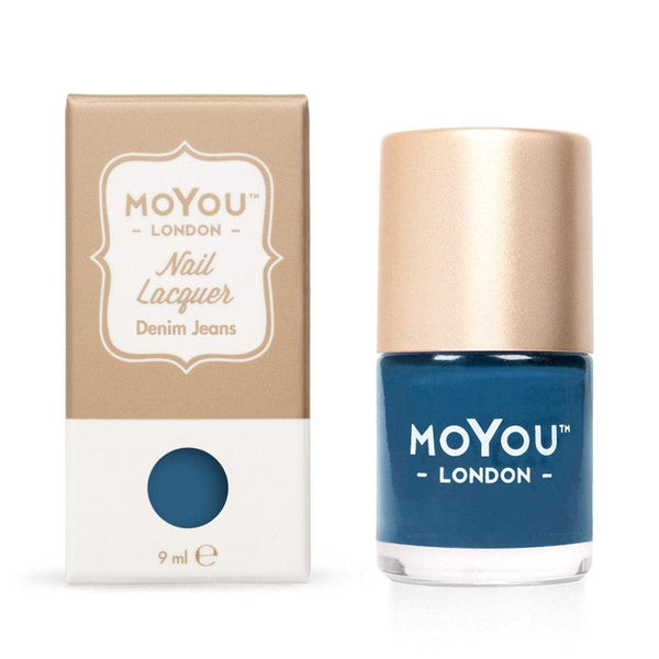 MoYou London - Nagellak om te Stempelen en basis Lak Denim Jeans 9ml - Beauty Junkies