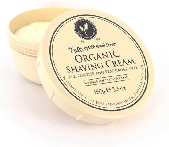 Taylor of Old Bondstreet  - Organic  Scheercrème 150g St James - Beauty Junkies