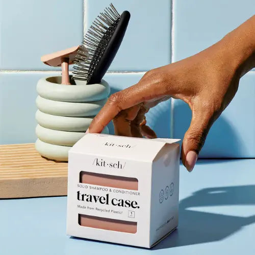 Kitsch - Reiscase voor Shampoo & Conditioner Bars – Lekvrij & Stijlvol | Voor 2 Bars
