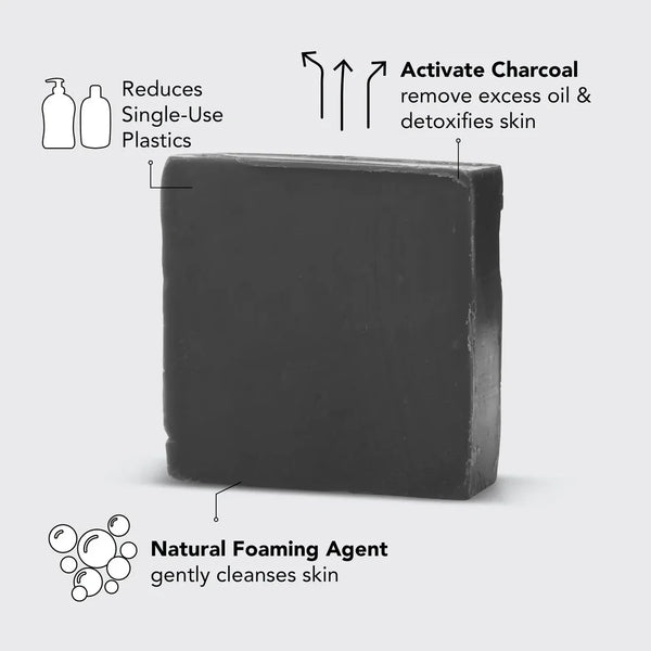 Kitsch Charcoal Detoxifying Body Wash Bar – 100% Vegan Detox Zeep – 113 gram