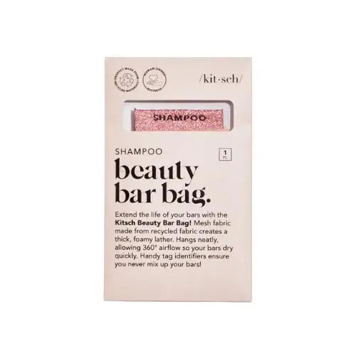 Kitsch - Shampoo Bar Zakje – Blush - Duurzaam Bewaarzakje Zonder Inhoud