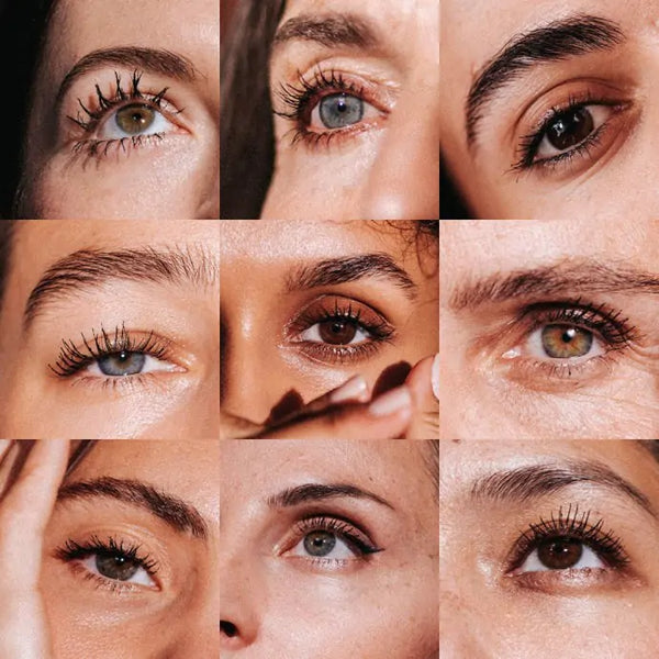 Voor- en nafoto’s van Absolution Le Mascara Intense voor volumineuze wimpers