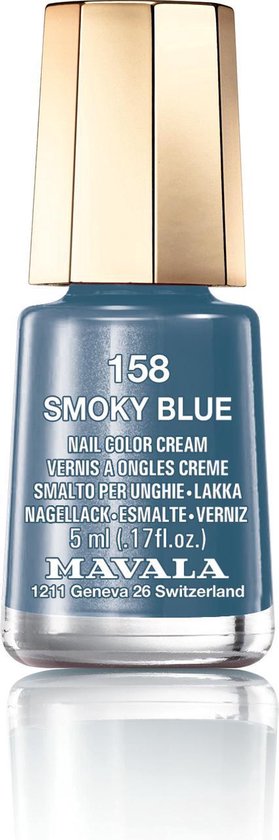 Mavala Smokey Blue Nagellak - Denim Blue (178) met verzorgende eigenschappen