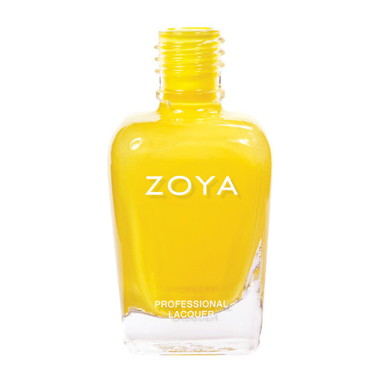 Flesje van Zoya Pippa – heldergele nagellak met crèmetextuur