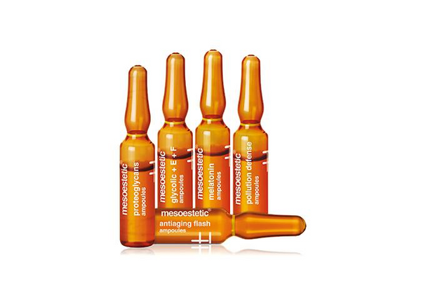 Pollution Defense Ampoules van Mesoestetic – Intensieve bescherming en hydratatie.