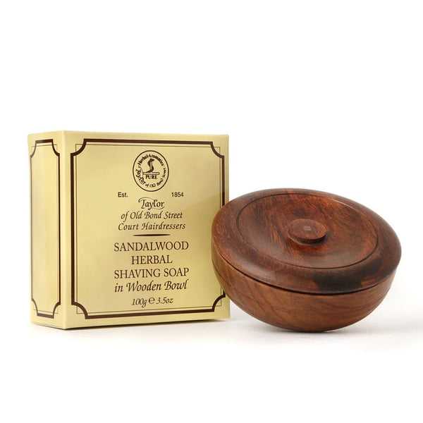 Taylor of Old Bond Street -  Wooden Bowl 100g Sandalwood