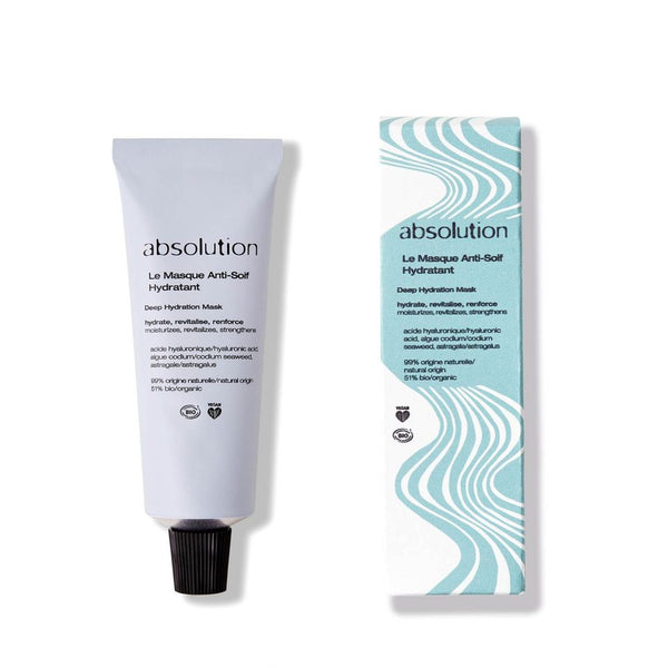 Tube en verpakking van Le Masque Anti-Soif Hydratant op witte achtergrond