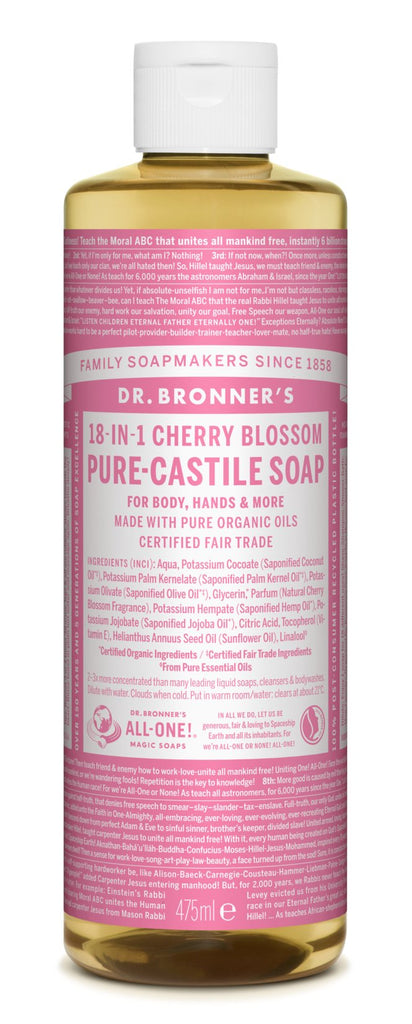 Dr. Bronner's -  Vloeibare Kersenbloesemzeep - Beauty Junkies