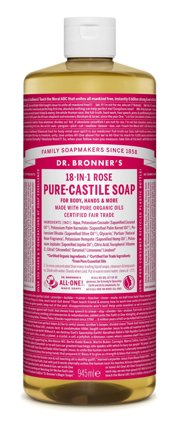 Dr Bronner's - Vloeibare zeep Roos - Beauty Junkies